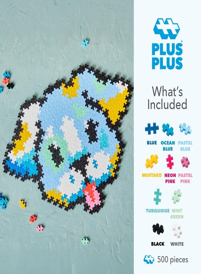 Plus-Plus Plus Plus Puzzle By Number, 500 Piece Mini Interlocking Hashtag Color Blocks, 3D Pixel Art Kit for Kids - Puppy - Image 3
